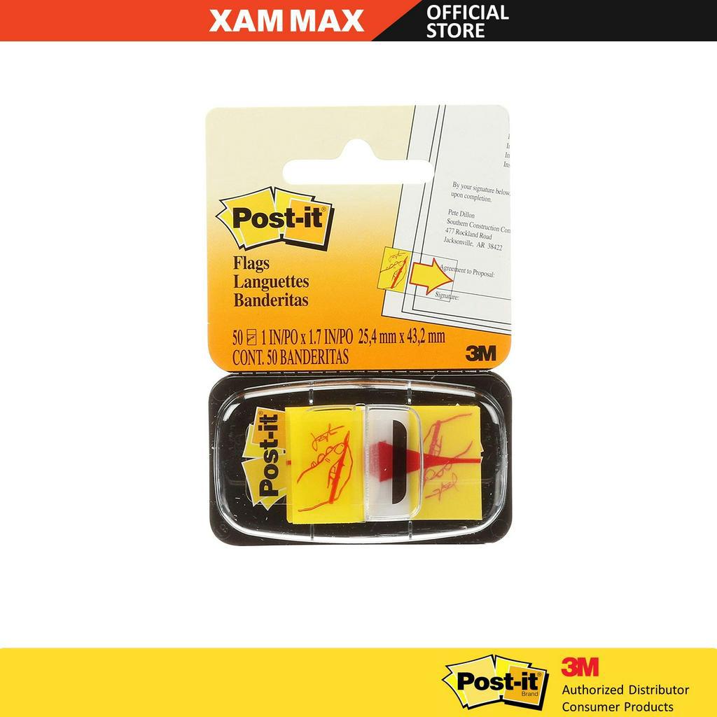 3M Post It Flag SIGN HERE 1x1.71 (50s/Dispenser)/Sticky Notes