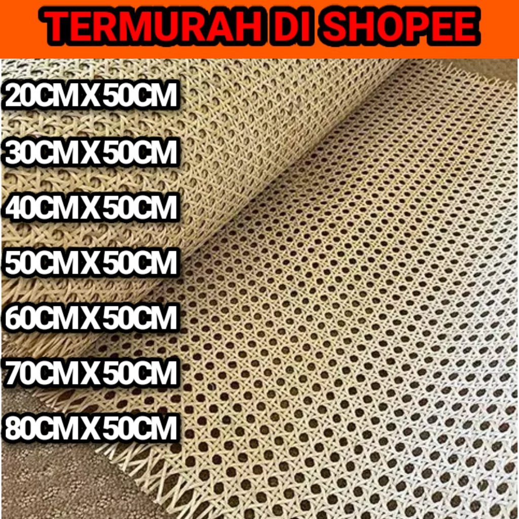 Rattan Natural Rattan Woven Sheet/Natural Skin Spray 50cm Width