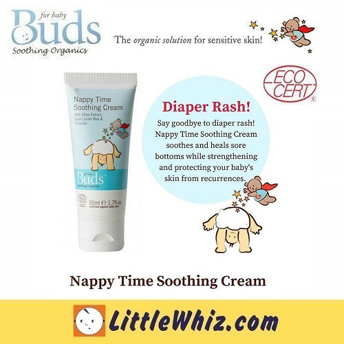 Buds Organic Nappy Time Soothing Cream 50ML UNTUK SENSITIVE KULIT