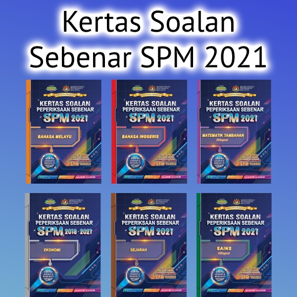 Buku Kerja Latihan Kertas Soalan Peperiksaan Sebenar Spm 2021 Shopee Malaysia 