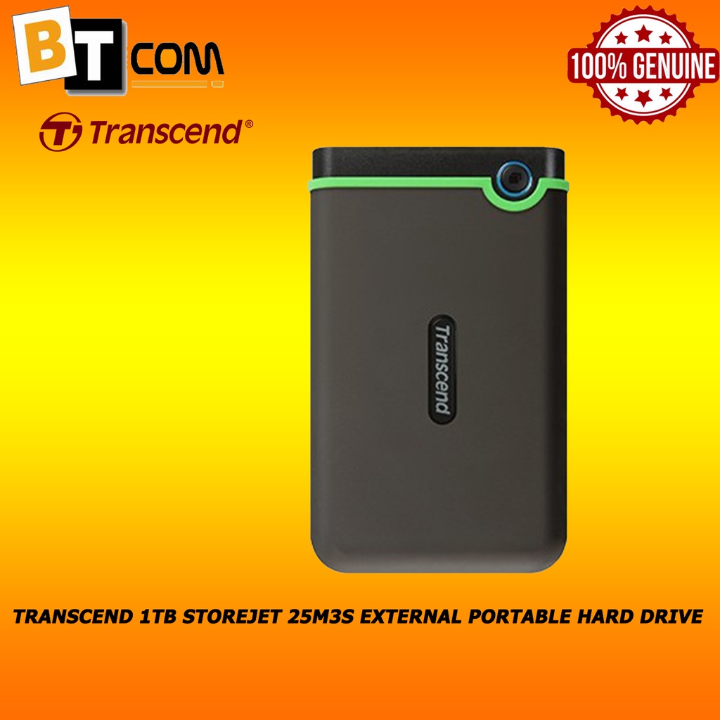 Transcend 1TB StoreJet J25M3S / J25M3G External Portable Hard Drive ...