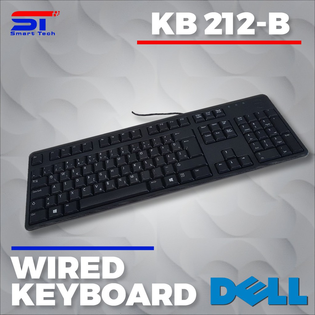 Dell KB212B External USB Wired Slim Keyboard US English Black