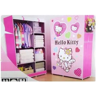 Hello Kitty TD Portable Clothes Rack/Character Wardrobe | Shopee Malaysia