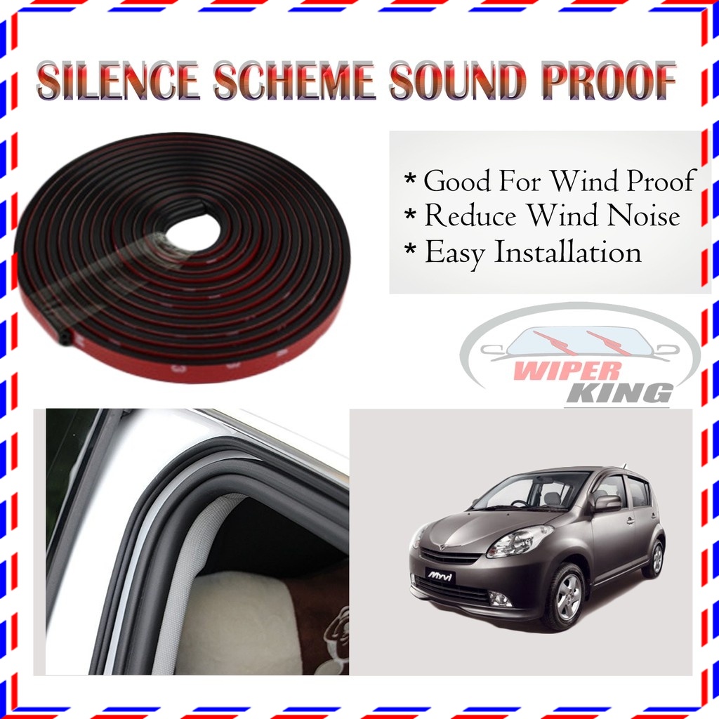 Perodua Myvi Old SCHEME SILENCE Rubber Seal Strip B Shape Soundproof 4.