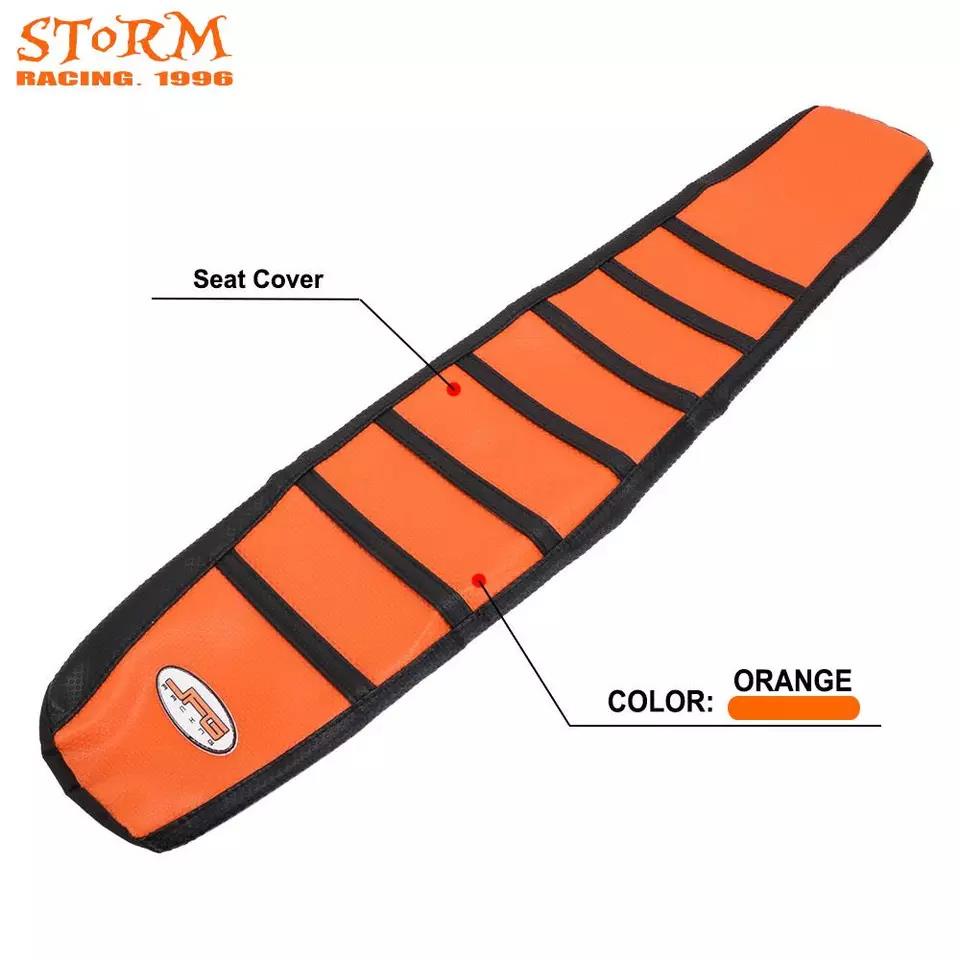 Motorcycle Leather Gripper Soft Seat Cover For KTM 690 SM SMR SMC