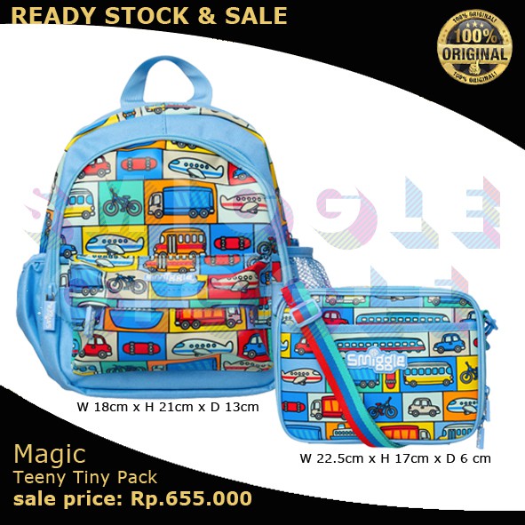 (ORI) Smiggle Magic Teeny Tiny Pack (Bacpack And Lunchbox) | Shopee ...