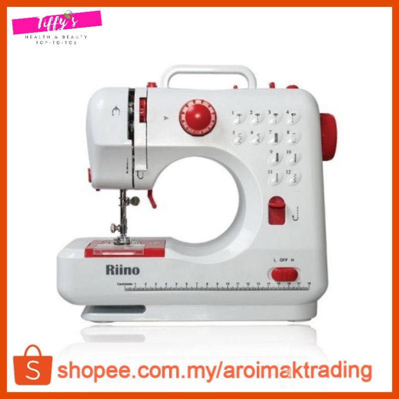 Riino Portable Dual Speed Sewing Machine 12 Stitch Patterns Free Table