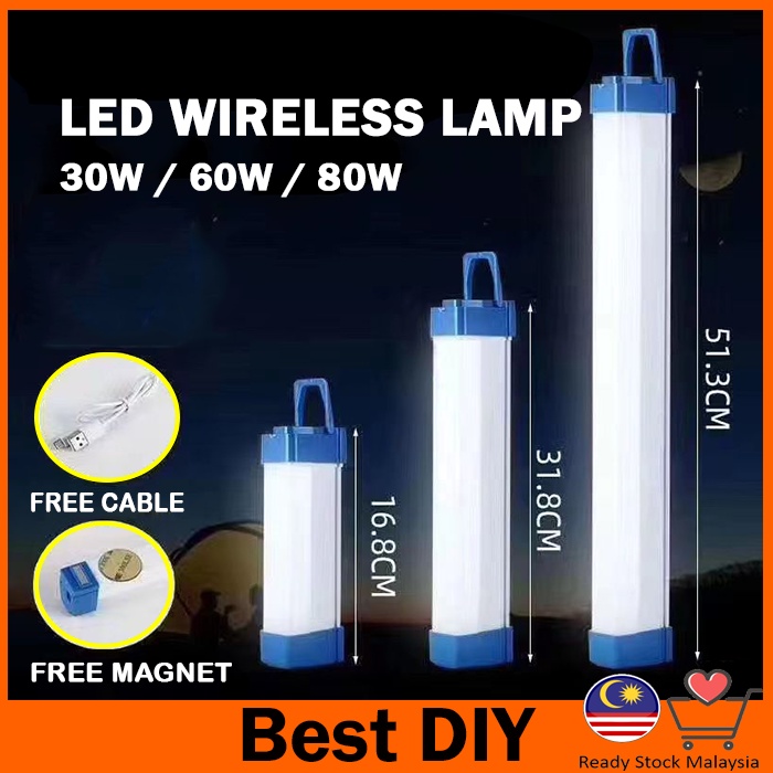 30/50/80W Led Night Light Portable Usb Rechargeable Nightlight