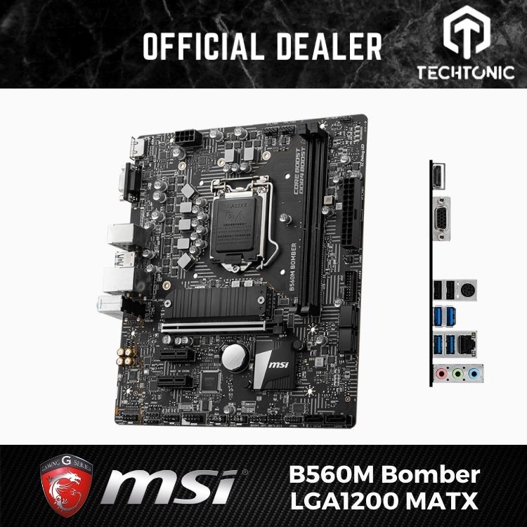 MSI B560m Bomber LGA1200 MATX Motherboard (Intel 10th & 11th Gen Compatible) Shopee Malaysia