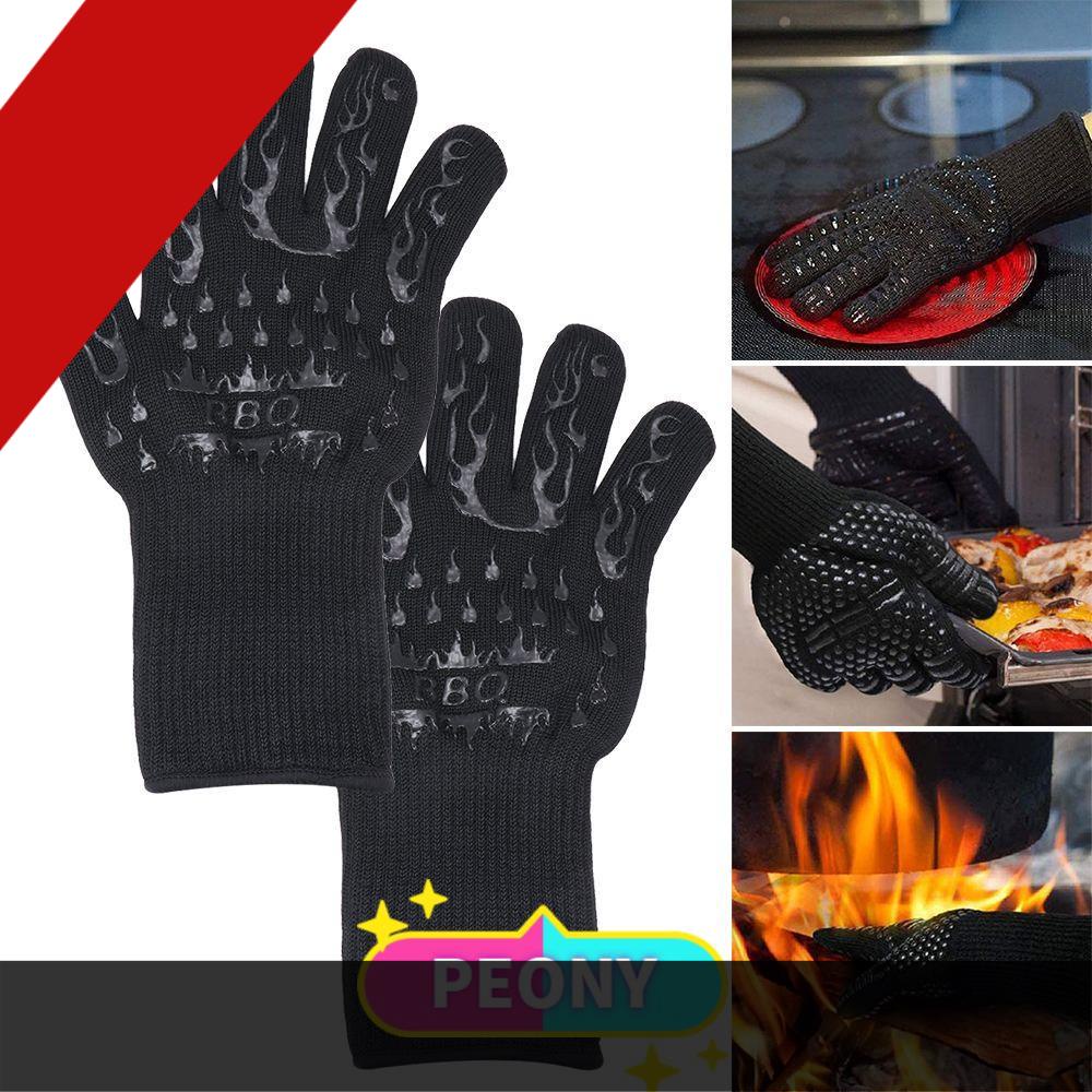 Colorful Bbq Fire Resistant Gloves For Ovens Shopee Malaysia