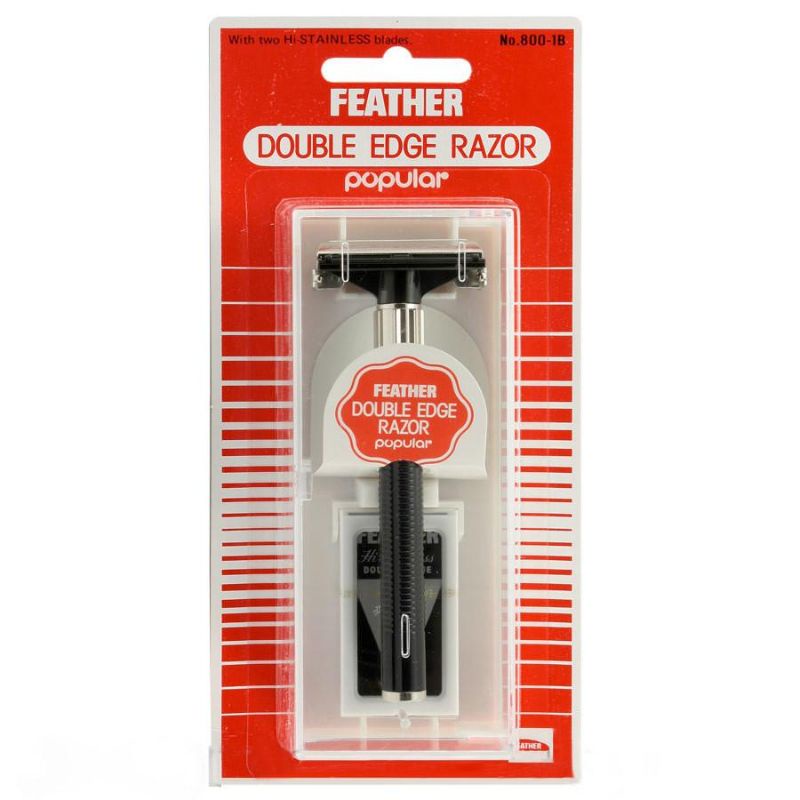 FEATHER Safety Razor Twist to Open - Rust Free - Made In Japan | Shopee ...