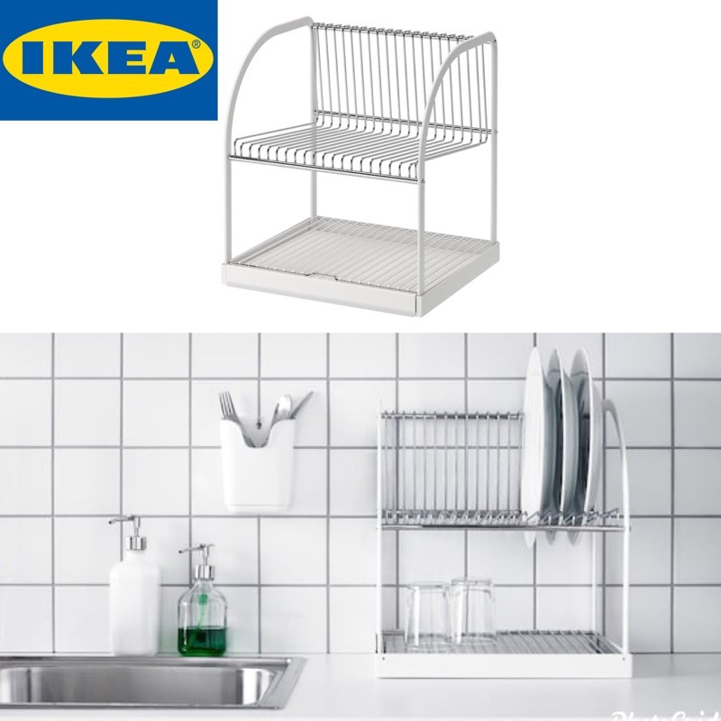 IKEA BESTAENDE Dish Drainer 2 layer stainless steel Rak pinggan 2 tingkat IKEA 32x29x36 cm