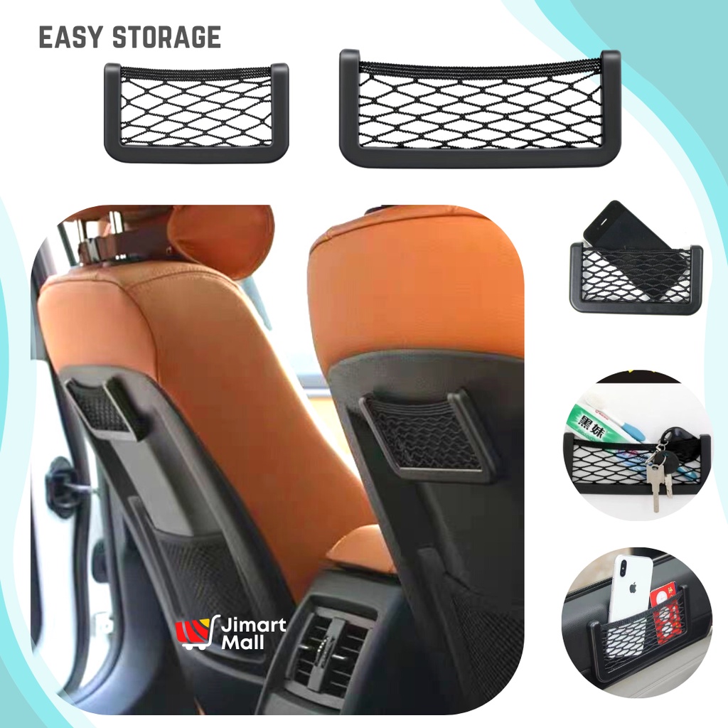 Universal EASY NET Storage Car Home Wall Bag Phone Holder Pocket Back ...
