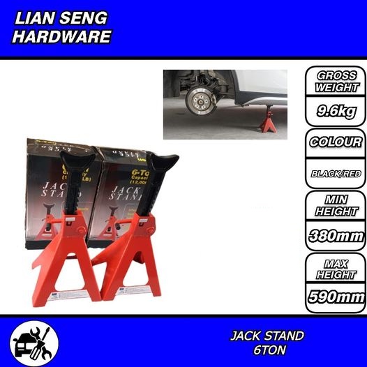 6 TON HEAVY DUTY CAR JACK STAND (1 PAIR / 2PCS) Shopee Malaysia