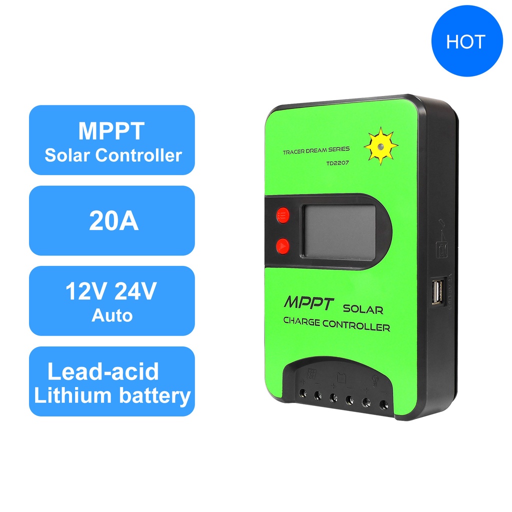 Gcsoar Td Solar Charge Controller V V Auto Mppt W A Solar Panel Charger For Lithium