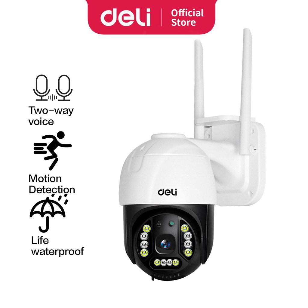 Deli Security Camera ES103 CCTV Rotated Camera White 1920x1080 IP ...