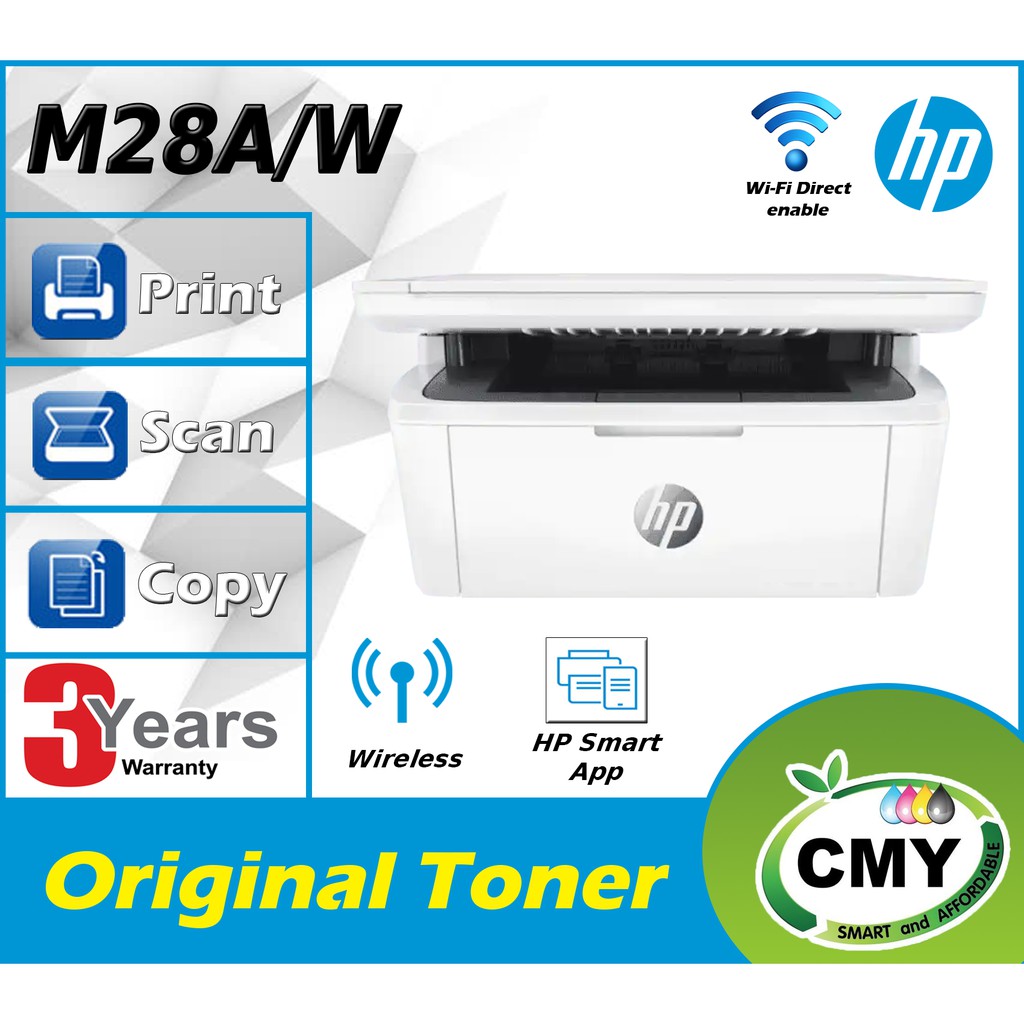 HP LASERJET PRO MULTIFUNCTION PRINTER M28A M28W PRINT SCAN COPY