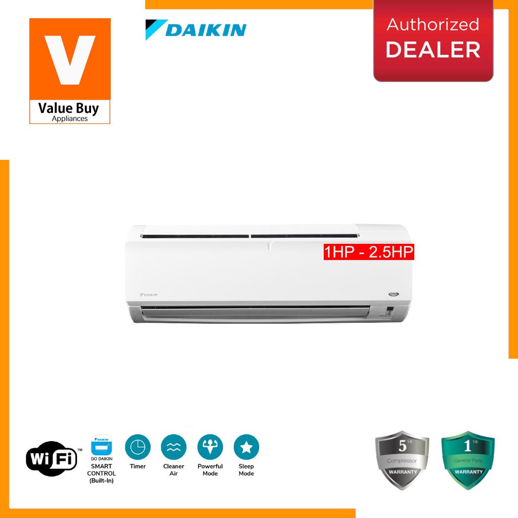 Daikin Ftv P Series 1 0hp~2 5hp R32 Wall Mounted Air Conditioners Ftv