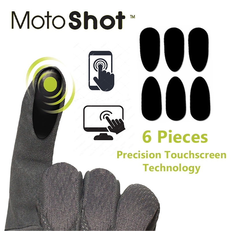 MOTOSHOT Ultra Thin Conductive Touch Screen Stickers for Gloves