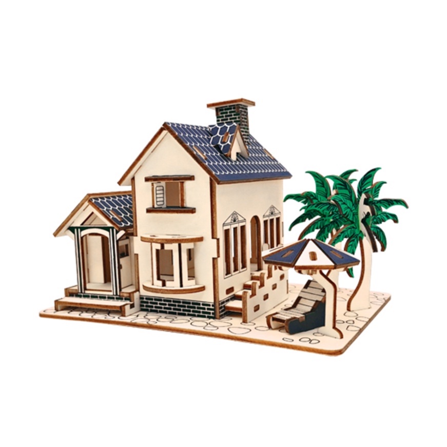 3D Woodcraft Puzzle DIY - Beach House 海边度假屋 | Shopee Malaysia