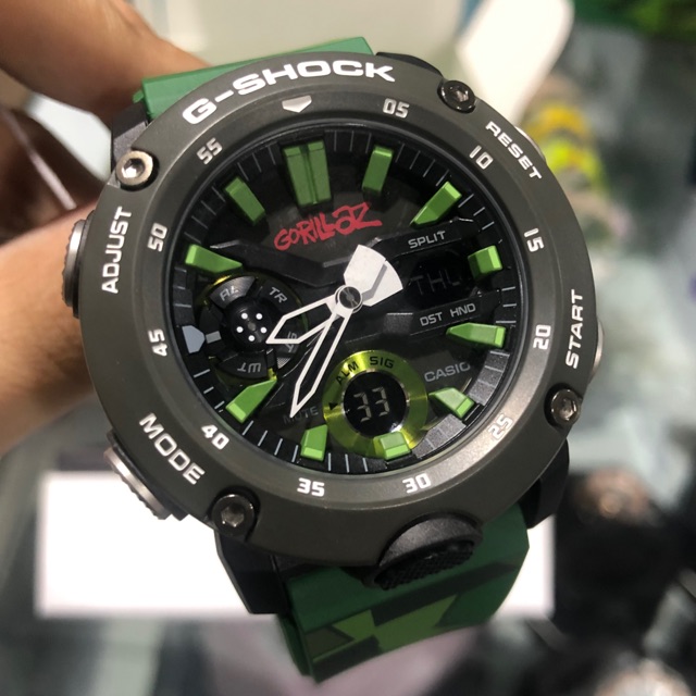 Casio G Shock x Gorillaz 2019 Carbon Core Guard With Replaceable Band GA 2000GZ