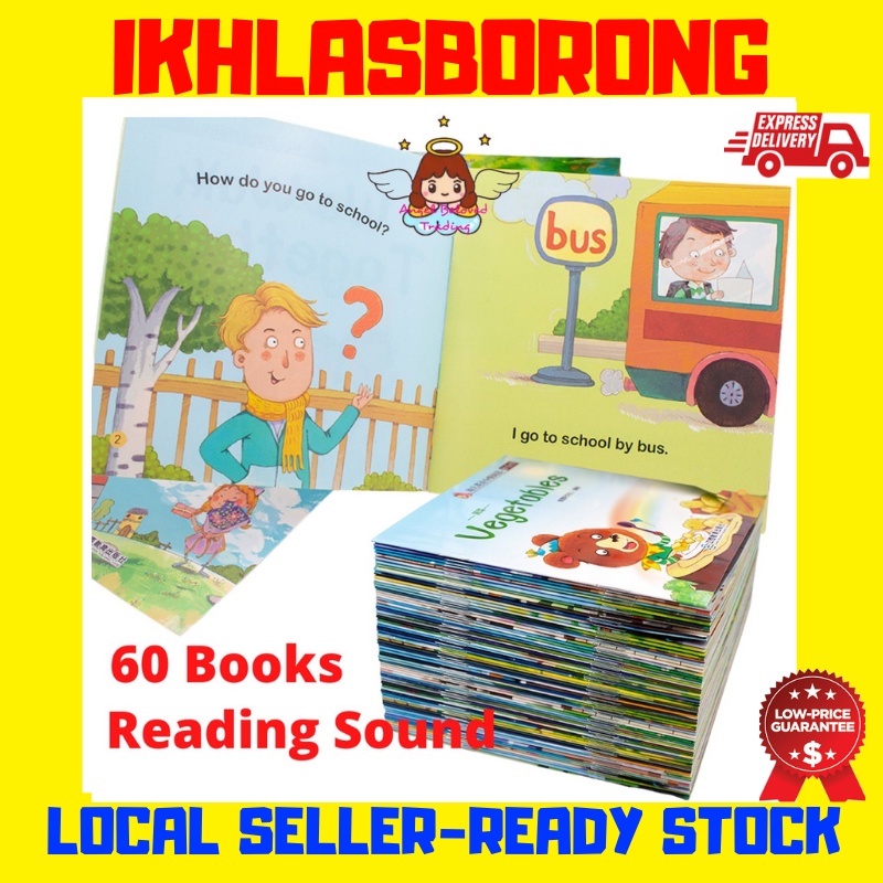 READY STOCK 60 Books Set English Story Book for Kids Learning Buku ...