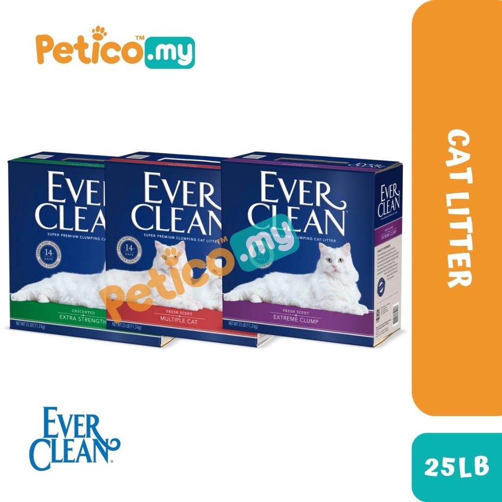 Ever Clean Cat Litter 25LB/11.3kg (Extra Strength Unscented / Scented / Scented Multiple Cat