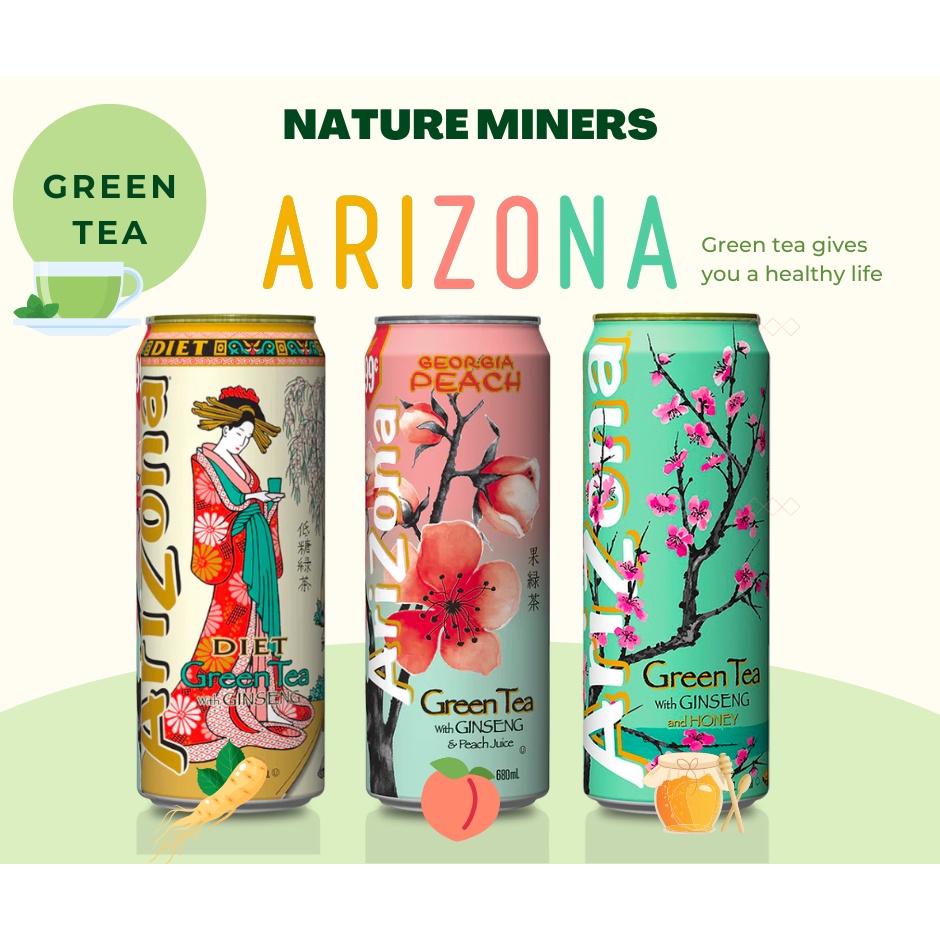 Arizona Georgia Peach Green Tea 680ml