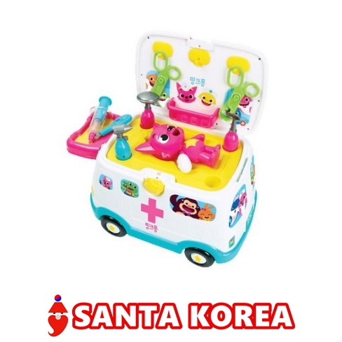 Jeu D'ambulance Pinkfong Avec Stéthoscope Parlant - Voiture Miniature, Boîte Fermée