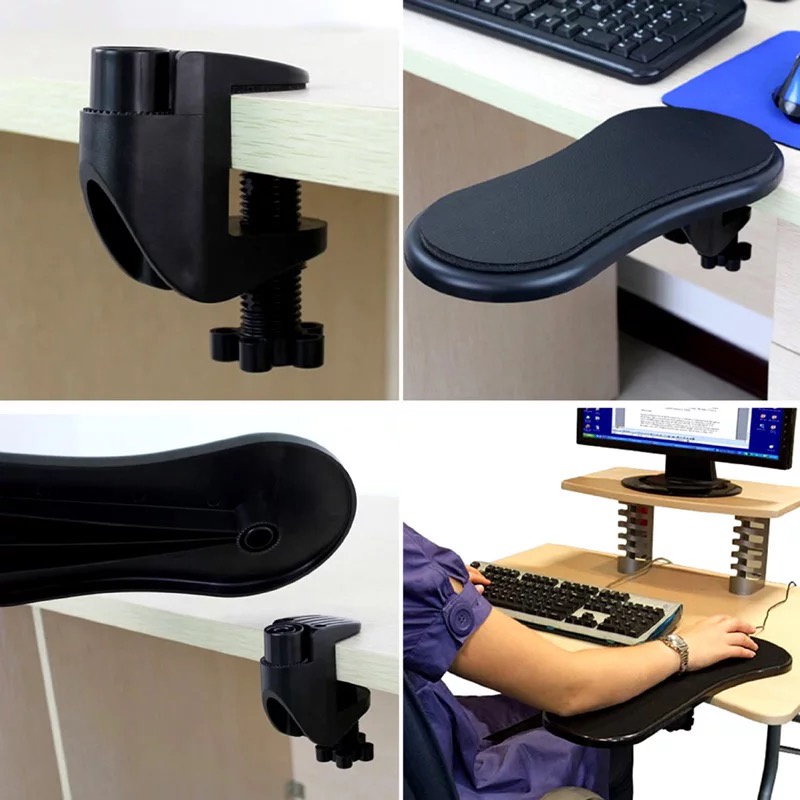 Hand Shoulder Protect Armrest Pad Desk Attachable Computer Table Arm ...
