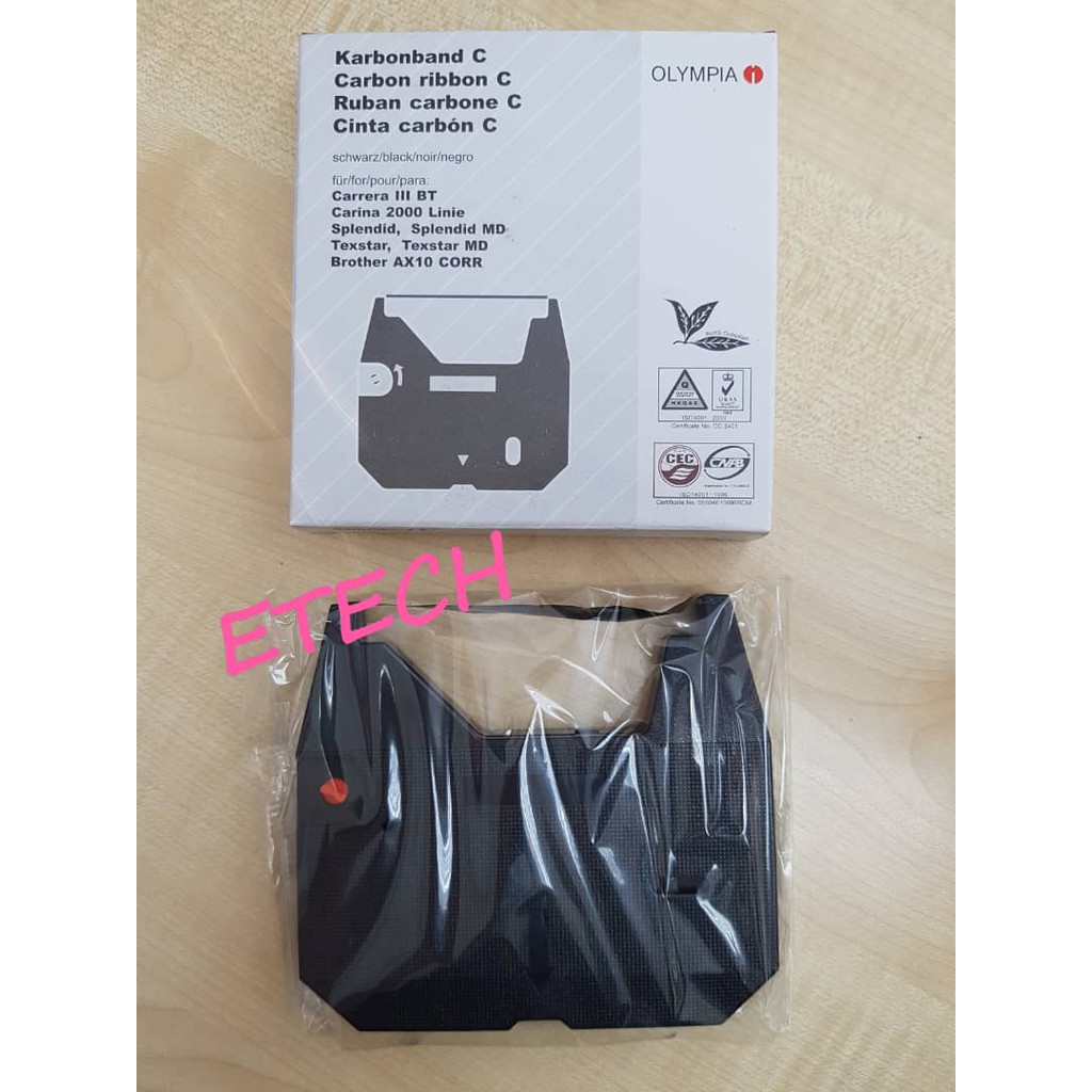 Brother GX6750 GX8250 Electronic Typewriter Ribbon AX10 Black