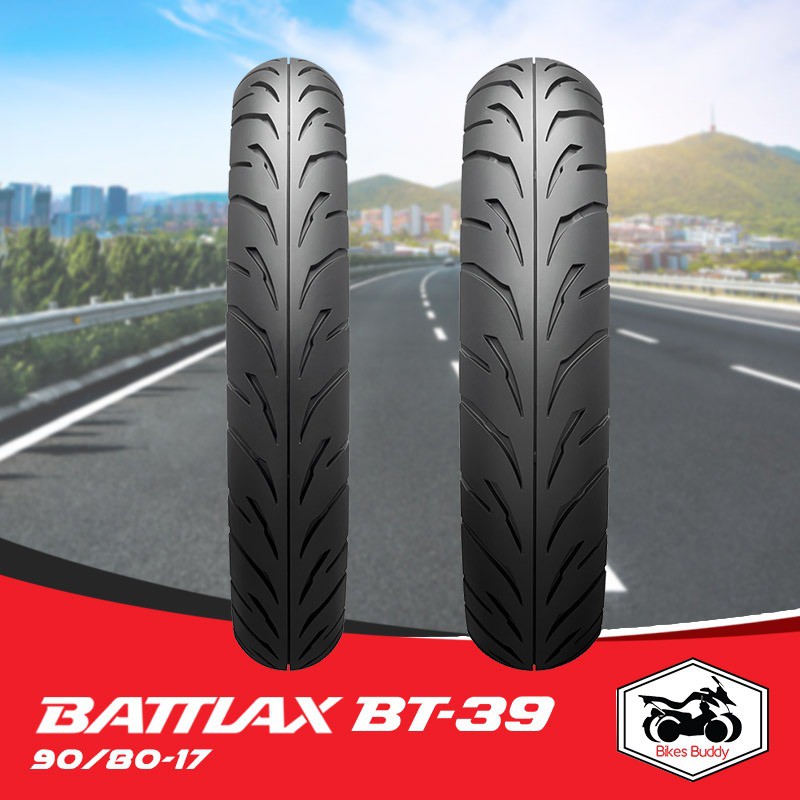 Bridgestone Battlax 90/80-17 M/C 46P BT39-F TL | Shopee Malaysia