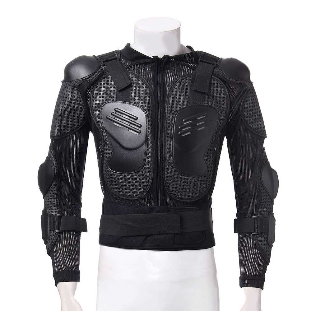 Full Body Motorcycle Riding Jacket Armor Spine Shoulder Chest ...