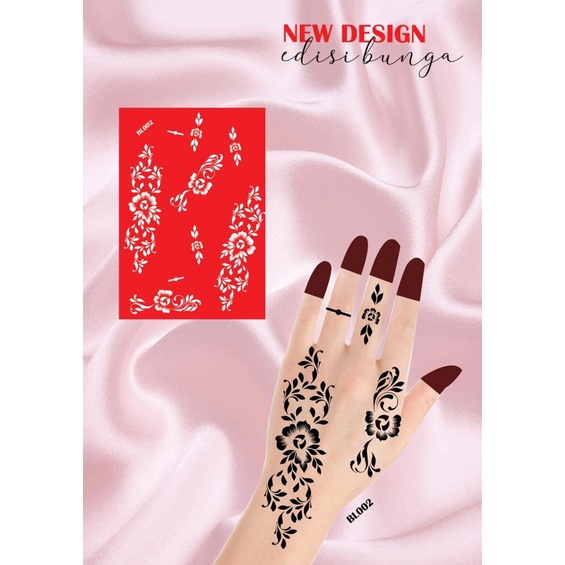 [NEW] sticker inai versi bunga (tak termasuk inai) | Shopee Malaysia