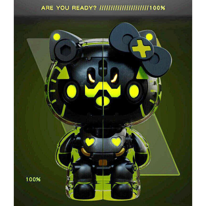 ready stock)Mecha Hello Kitty Half Robot Figure,Sealed pack