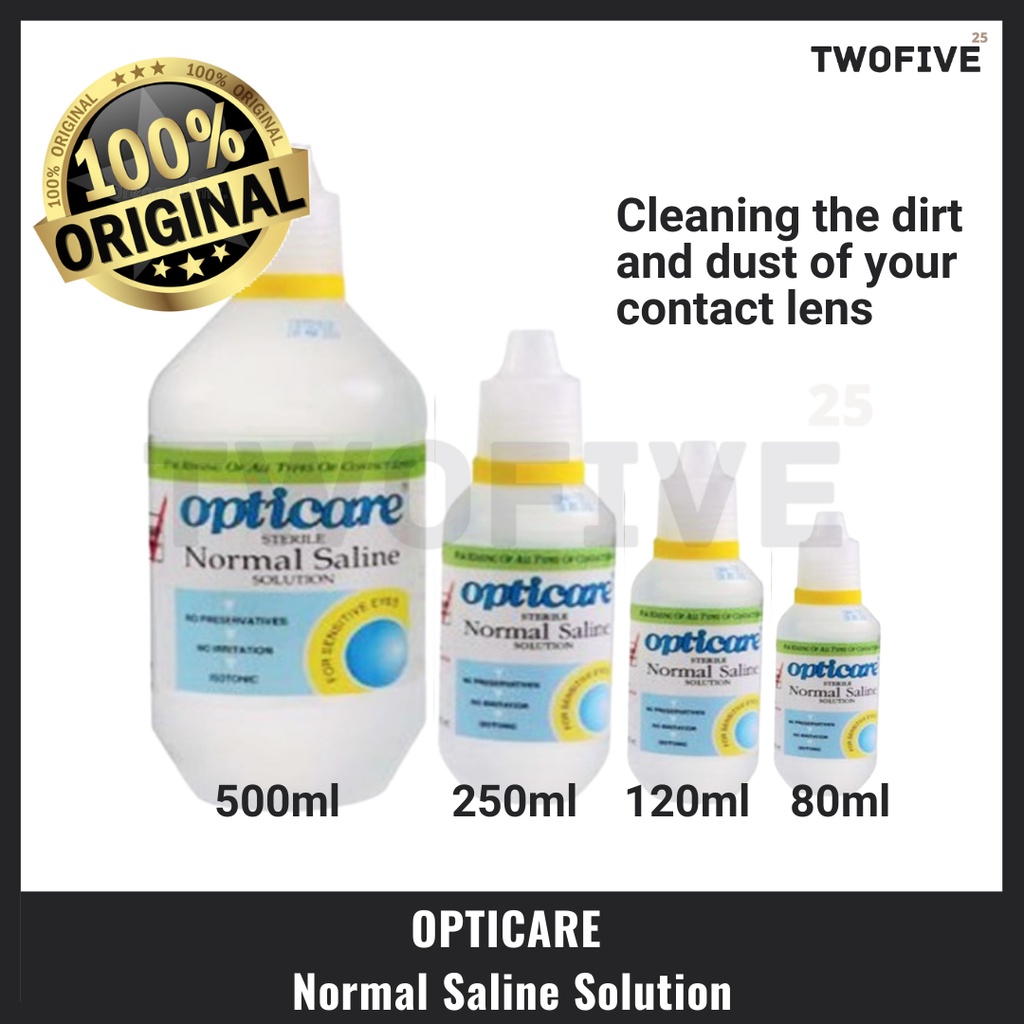 Opticare Normal Saline Solution Contact Lens Multipurpose Solution