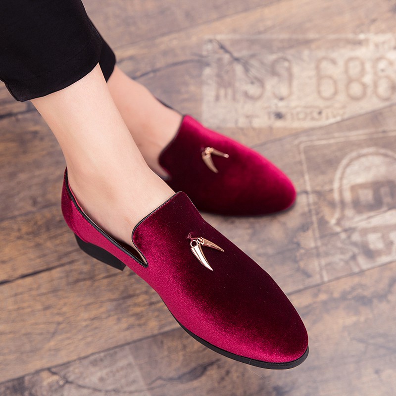 Maroon and best sale gold loafers