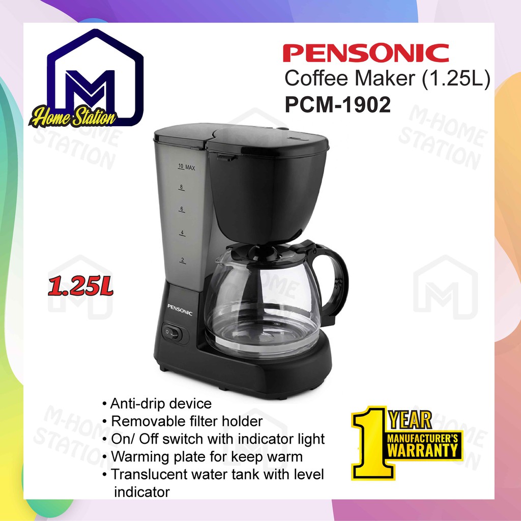 Pensonic Coffee Maker (1.25L) PCM1902 / PCM1902 Mesin Pembancuh Kopi PCM1900 Shopee Malaysia