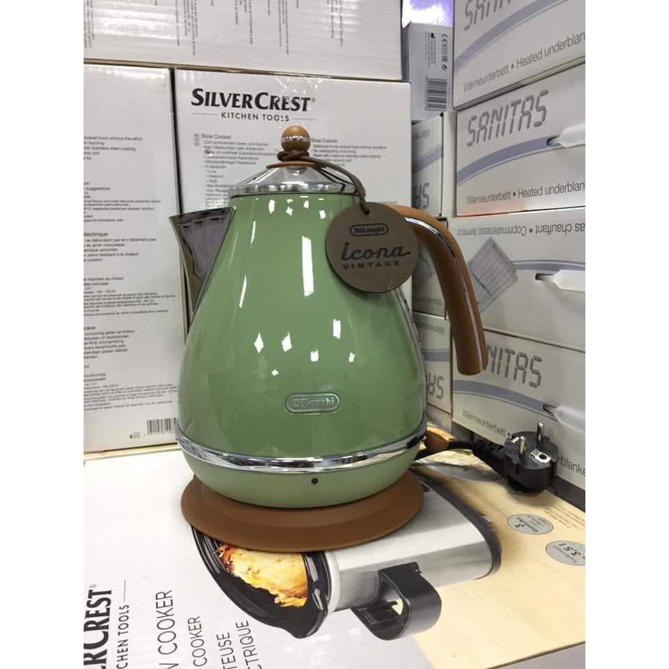 Delonghi Icona Vintage Super Speed Kettle In Turquoise - And Beige 1.7L ...