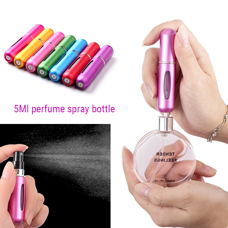 (Ready stock)Portable 5ML Mini Perfume Bottle Reinstall Empty Bottle ...