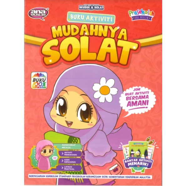 Buku Aktiviti Mudahnya Solatwuduk Ana Muslim Shopee Malaysia