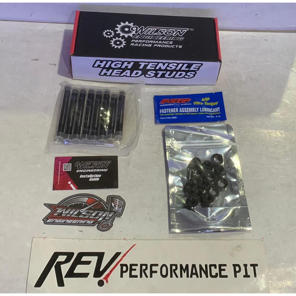 100% Original WILSON/ ARP Head Stud Kit for Perodua Kelisa Kenari Viva ...