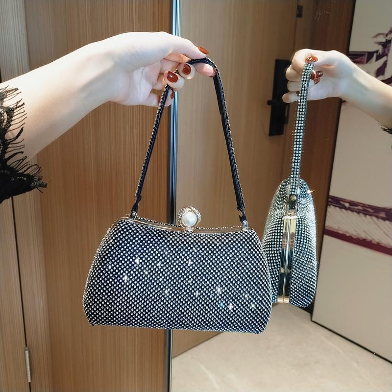 2022 New Style Dinner Bag Female Banquet Evening Party Ladies Handbag Diamond Matching Classy Dress Clutch