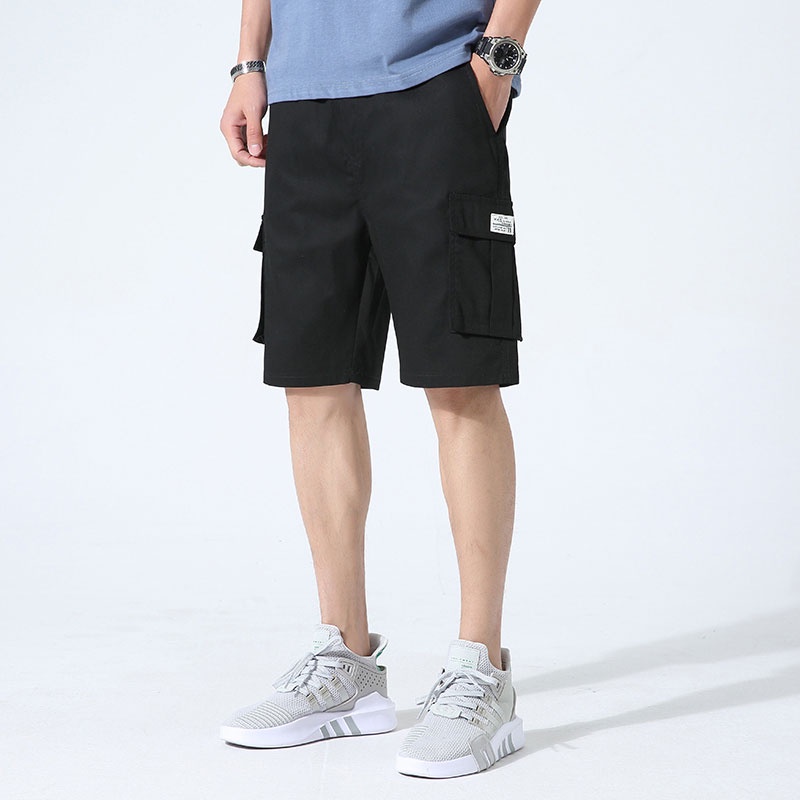 Seluar Kargo Seluar Pendek Lelaki Men Cargo Short Pants Korean Half ...