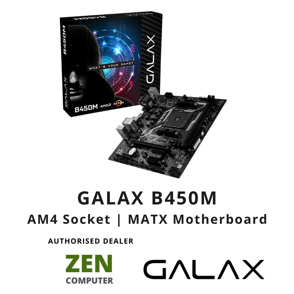 GALAX B450M AMD Motherboard - Motherboard