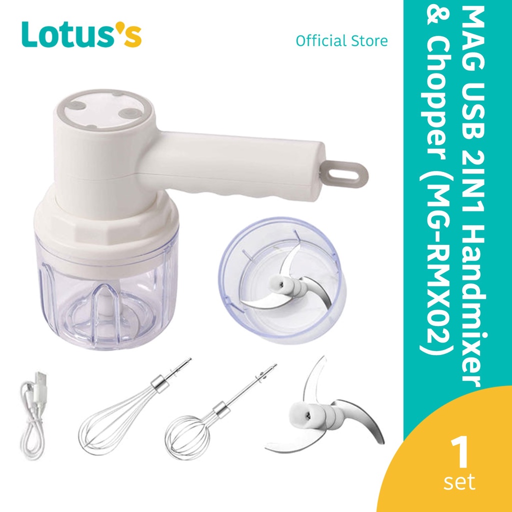 MAG Wireless 2in1 Hand Mixer and Chopper (MGRMX02) [USB Include