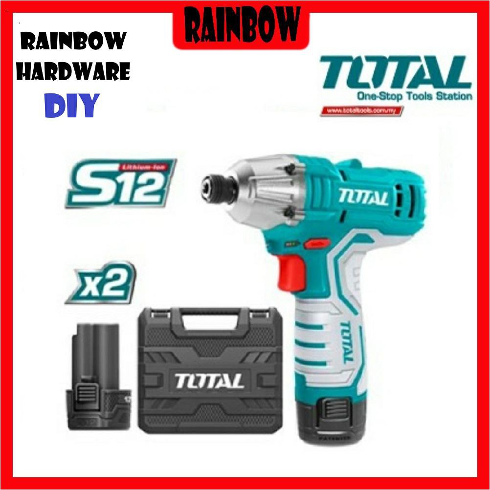 TOTAL 12V TIRLI12015 LITHIUMION IMPACT DRIVER HAND TOOLS ( 2PCS
