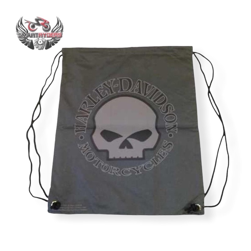 HarleyDavidson® Sling Backpack, Willie G Skull TShirt Backpack, Gray