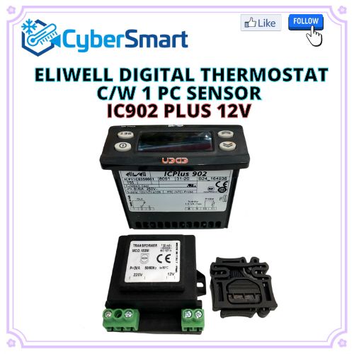 IC902 PLUS 12V ELIWELL DIGITAL THERMOSTAT CW 1 PC SENSOR | Shopee Malaysia