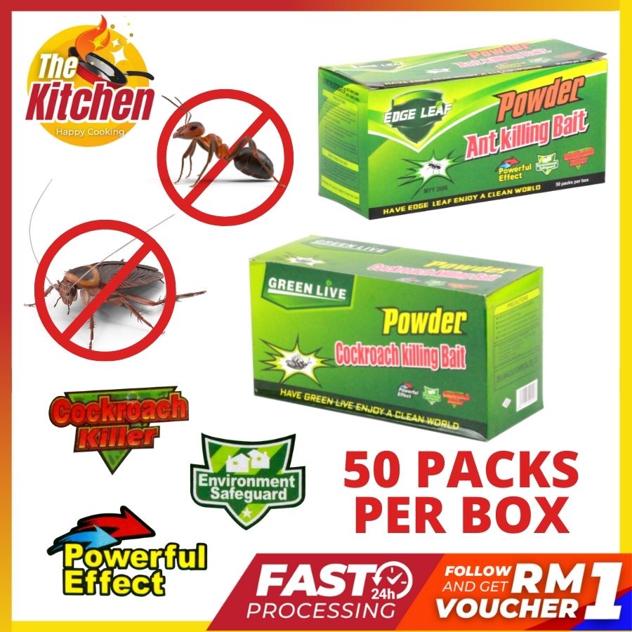 50 Pack Box Powder Cockroach Ant Bait Hot Selling High Quality Effective Insect Killer Ant